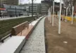 Duesseldorf Koe-Bogen Bankauflage Koenigsallee 1 Grijsen Stadtmobiliar
