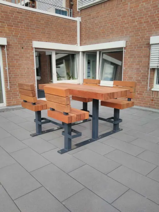 Erftstadt Dakterras Ingenieursbureau Plane Stammtisch picknicksets maatwerkbank 3