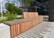 Groenlo Nedap 53 Sonderanfertigung Bankauflagen Holzauflage Grijsen Stadtmobiliar