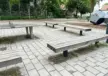 Gütersloh Gymnasium Plane Einzelsitz ohne Rückenlehne Grijsen2 Stadtmobiliar Parkbank