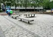 Gütersloh Gymnasium Plane Einzelsitz ohne Rückenlehne Grijsen3 Stadtmobiliar