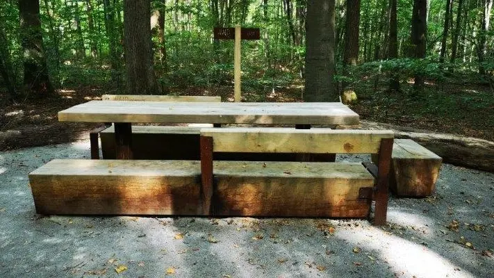 Nationalpark Hainich Picknick Set Parkbank Serie Pure Sondermodell Grijsen Stadtmobiliar