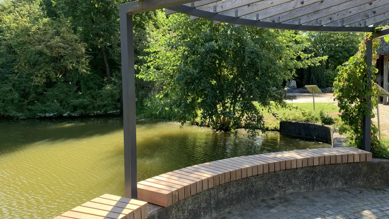 Hamburg Botanischer Garten Bankauflagen Plane 90x120mm 4