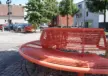 Hamm orange Wenters Stahlbank Parkbank Grijsen Stadtmobiliar 1