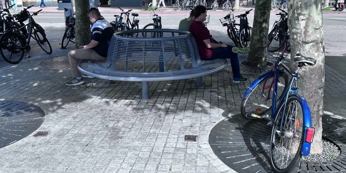 Heidelberg Cruzado Bankauflage Baumbank Einzelsitz Rückenlehne 19 Grijsen Stadtmobiliar