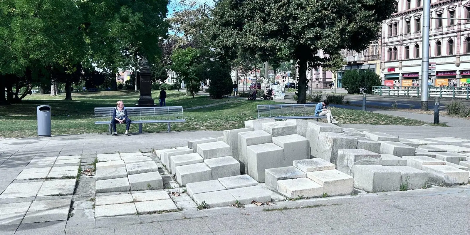 Heidelberg Cruzado Bankauflage Baumbank Einzelsitz Rückenlehne 7 Grijsen Stadtmobiliar
