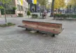 Parkbank Doppelbank Wenters Sonderlänge Kevelaer Holz mit Rückenlehne 5 Grijsen Stadtmobiliar