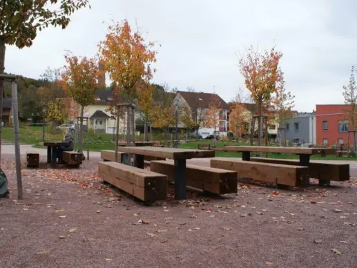 Marktplatz Kirkel Picknickset Pure Sonderelemente 22 Grijsen Stadtmobiliar