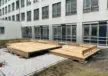 Köln Aachener Schule Podeste Blocks mit Rückenlehne 5 Grijsen Stadtmobiliar