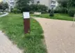 Leipzig Dölziger Weg Bänke Tisch und Stuhl Accoya 2 Parkbänke Grijsen Stadtmobiliar