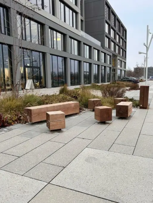 München Lab Campus Sondermodelle PURE 31 Parkbank Grijsen Stadtmobiliar