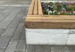 BV Osnabrück Johannisstr Bankauflagen Sitzauflagen behandelte Douglasie Plane 24 Parkbank Grijsen Stadtmobiliar