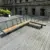 Parkbank Cruzado Stahl Holz BV Radevormwald Sondermodelle in L Form Grijsen 3 Grijsen Stadtmobiliar