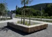 Baumbänke Pure Sondermodell Dorfplatz Stahringen Grijsen Stadtmobiliar