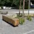 Baumbänke Pure Sondermodell Dorfplatz Stahringen Grijsen Stadtmobiliar