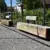 Parkbänke Pure Einzelsitz mit Rückenlehne (3000) Dorfplatz Stahringen Grijsen Stadtmobiliar