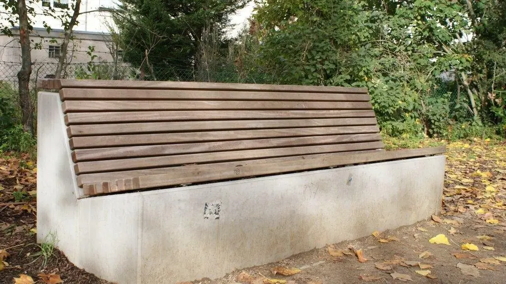 Viernheim Tivolipark Lounge Element 70 Bankauflage mit Rückenlehne Grijsen Stadtmobiliar
