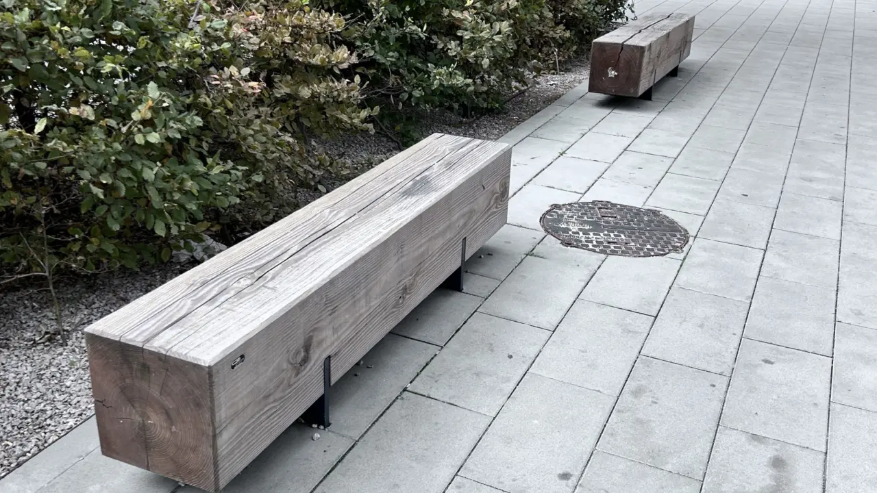 Wien Triiiple Pure Bänke 3 Parkbank Grijsen Stadtmobiliar