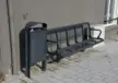 Parkbank mit Armlehnen Cruzado Grijsen