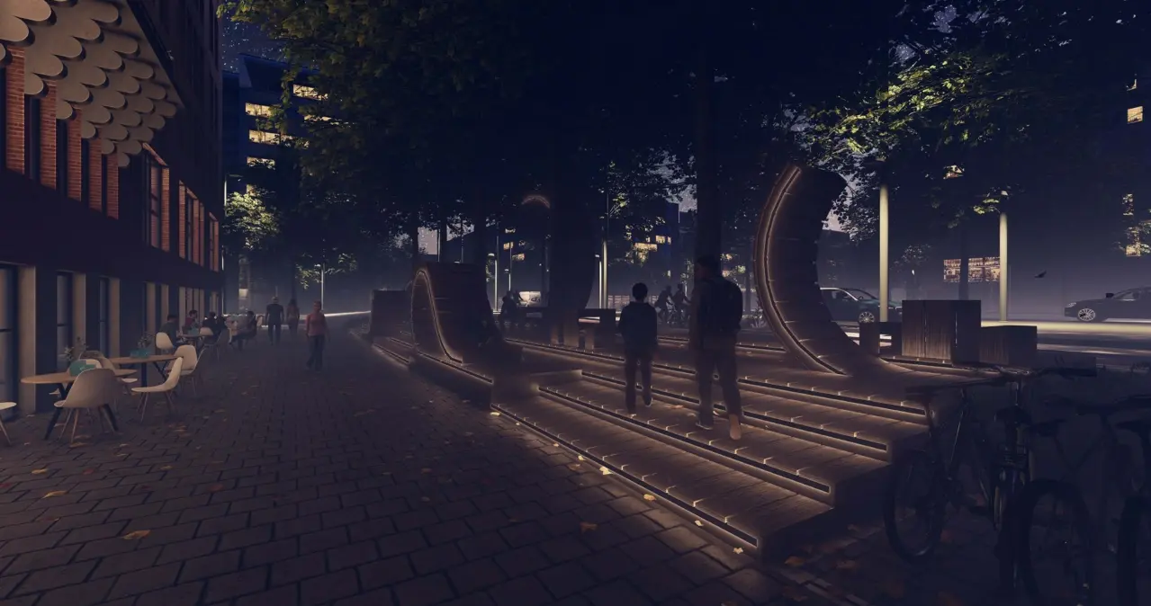 Capital C Amsterdam Peel Plaza Amsterdam Gabriel Lester Grijsen Park en Straatdesign 3