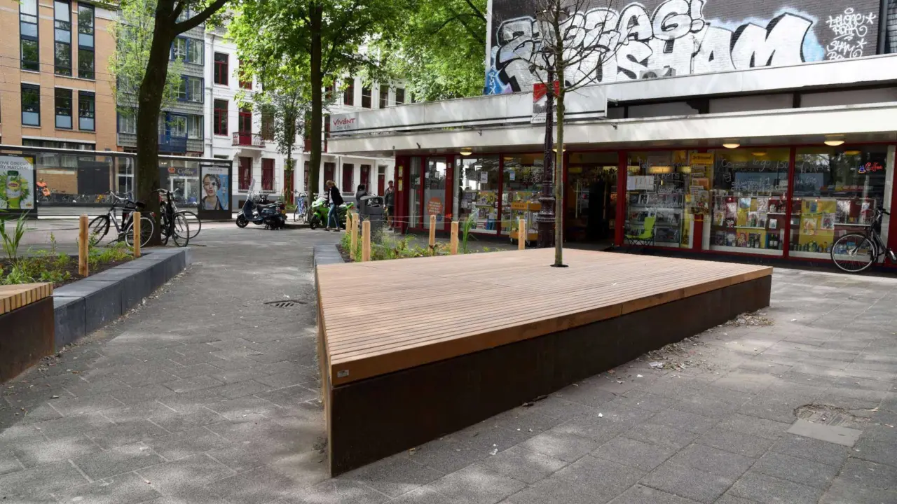 Maßgefertigtes Podest Weesperplein Amsterdam