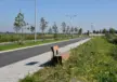 Buitenbank van cortenstaal en douglashout - Pure Eco enkelzits
