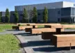 Picknicktafels van cortenstaal en douglashout - Pure picknickset