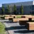 Picknicktafels van cortenstaal en douglashout - Pure picknickset
