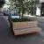 Demontabele plantenbakken bloembakken met houten zitting