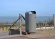 Afvalbak aan zee op de Boulevard van Schagen