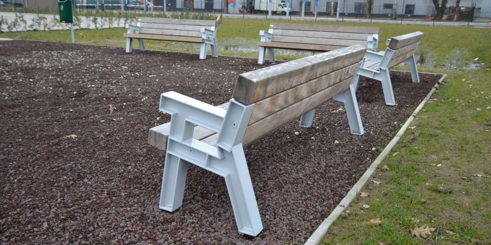 Parkbänke aus Metall: Untergestell Aluminiumguss