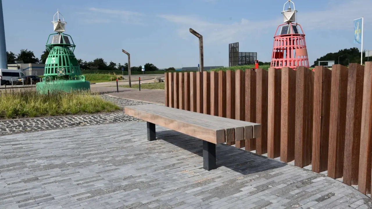 Buitenbank Plane enkelzits voor de openbare ruimte 3