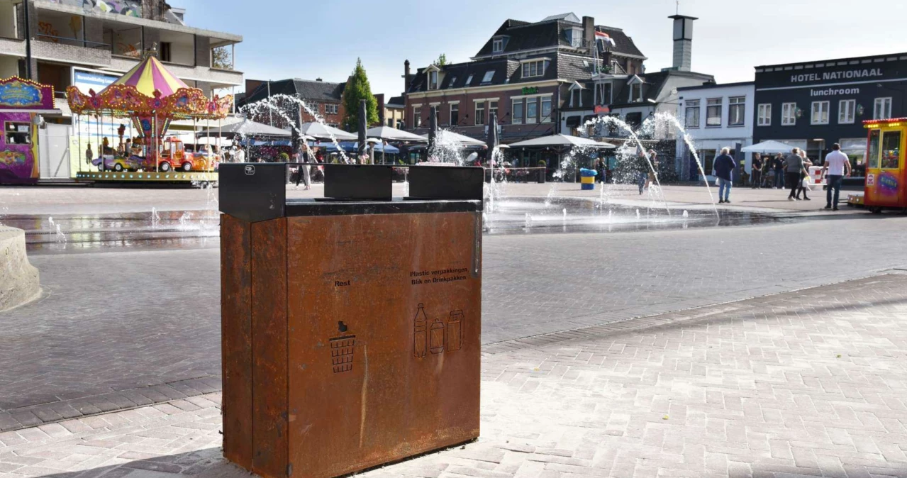 Quadrat Duo in uitvoering cortenstaal 1