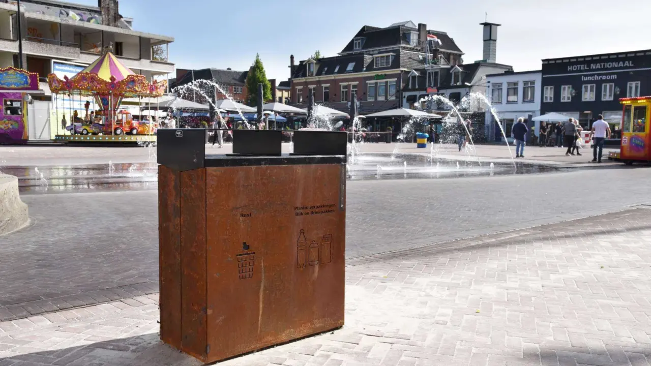 Quadrat Duo in uitvoering cortenstaal 1