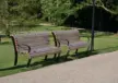 Parkbank Laths Stadtpark Kerkrade,  mit Armlehnen