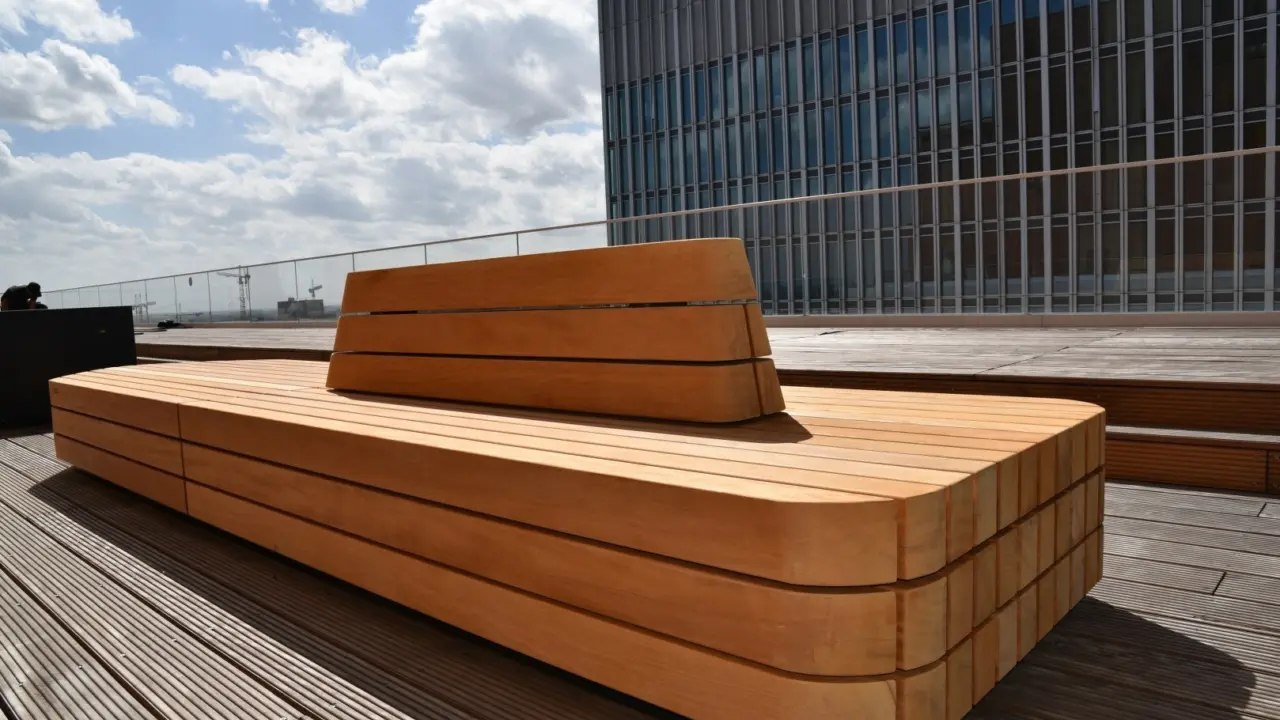 Rotterdam dakterras plane picknickset Plane dubbelzits Solid Planter