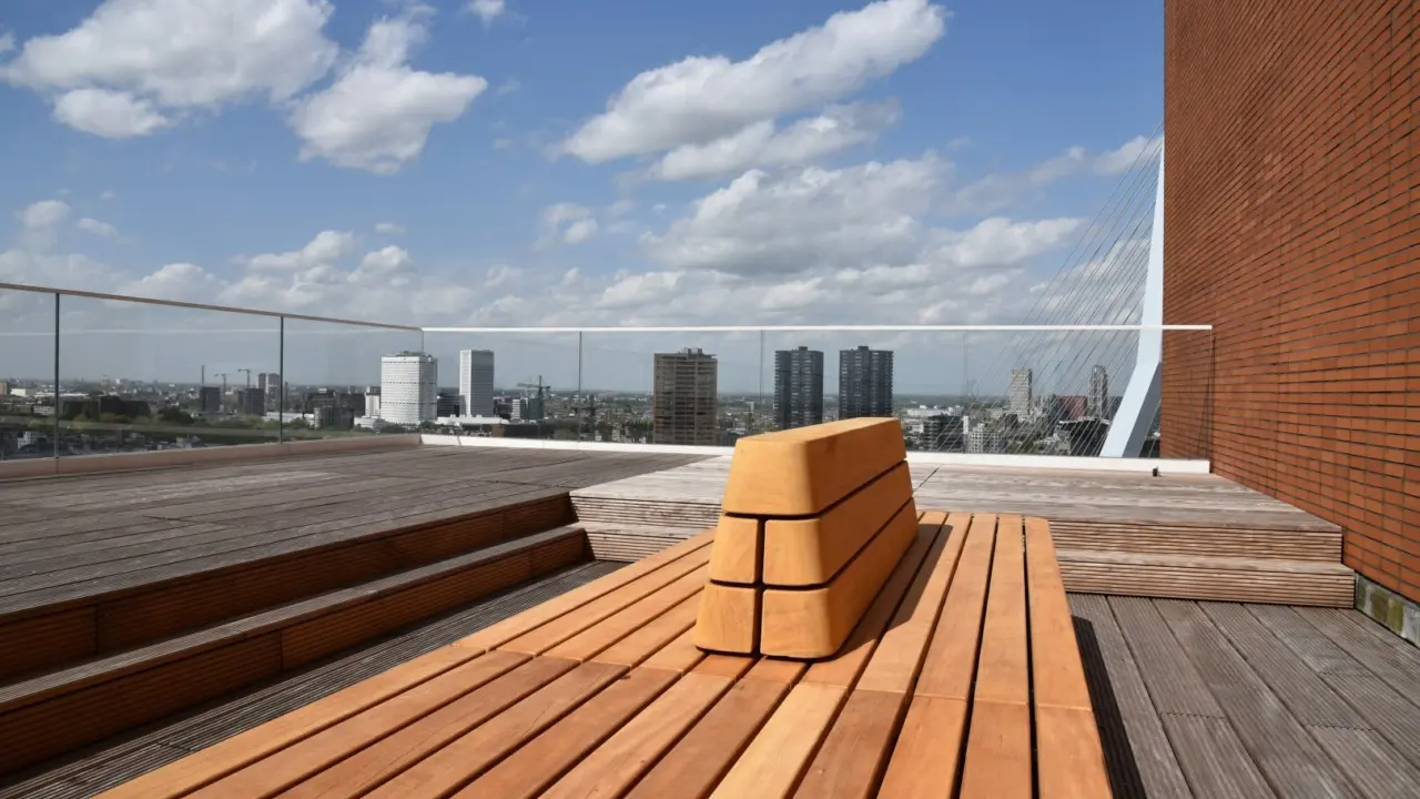 Rotterdam dakterras plane picknickset Plane dubbelzits Solid Planter