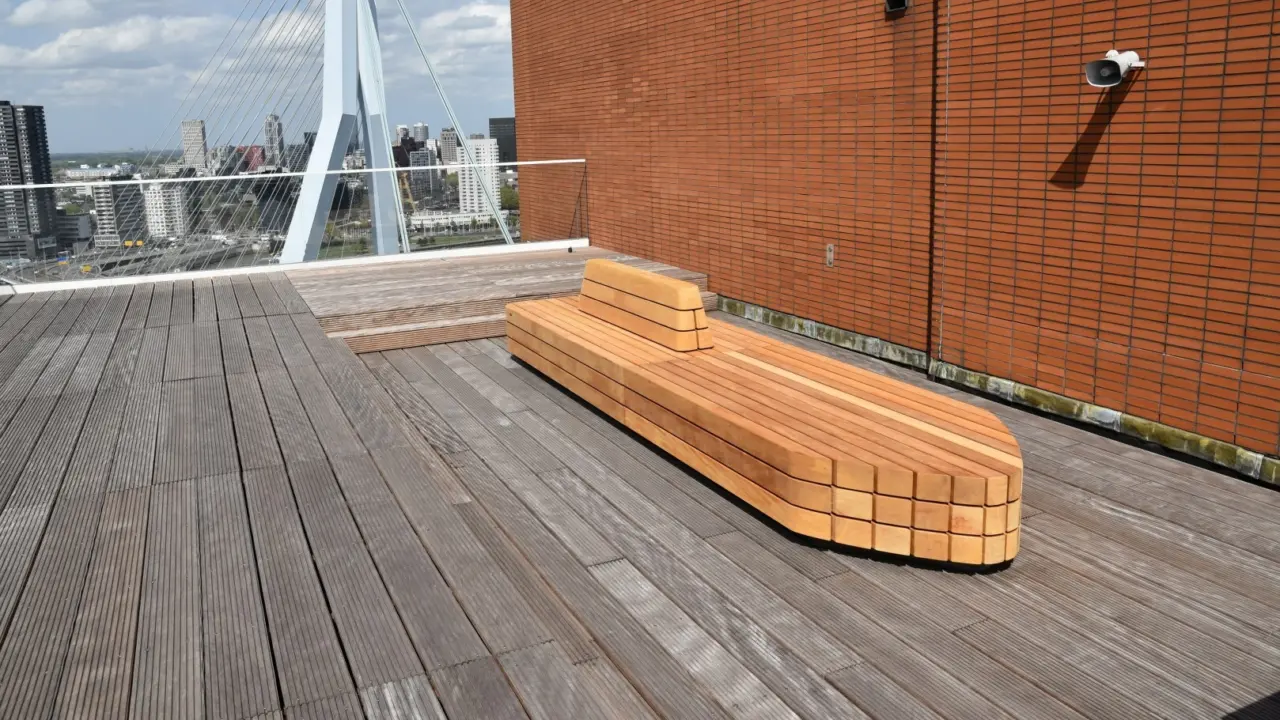 Rotterdam dakterras plane picknickset Plane dubbelzits Solid Planter