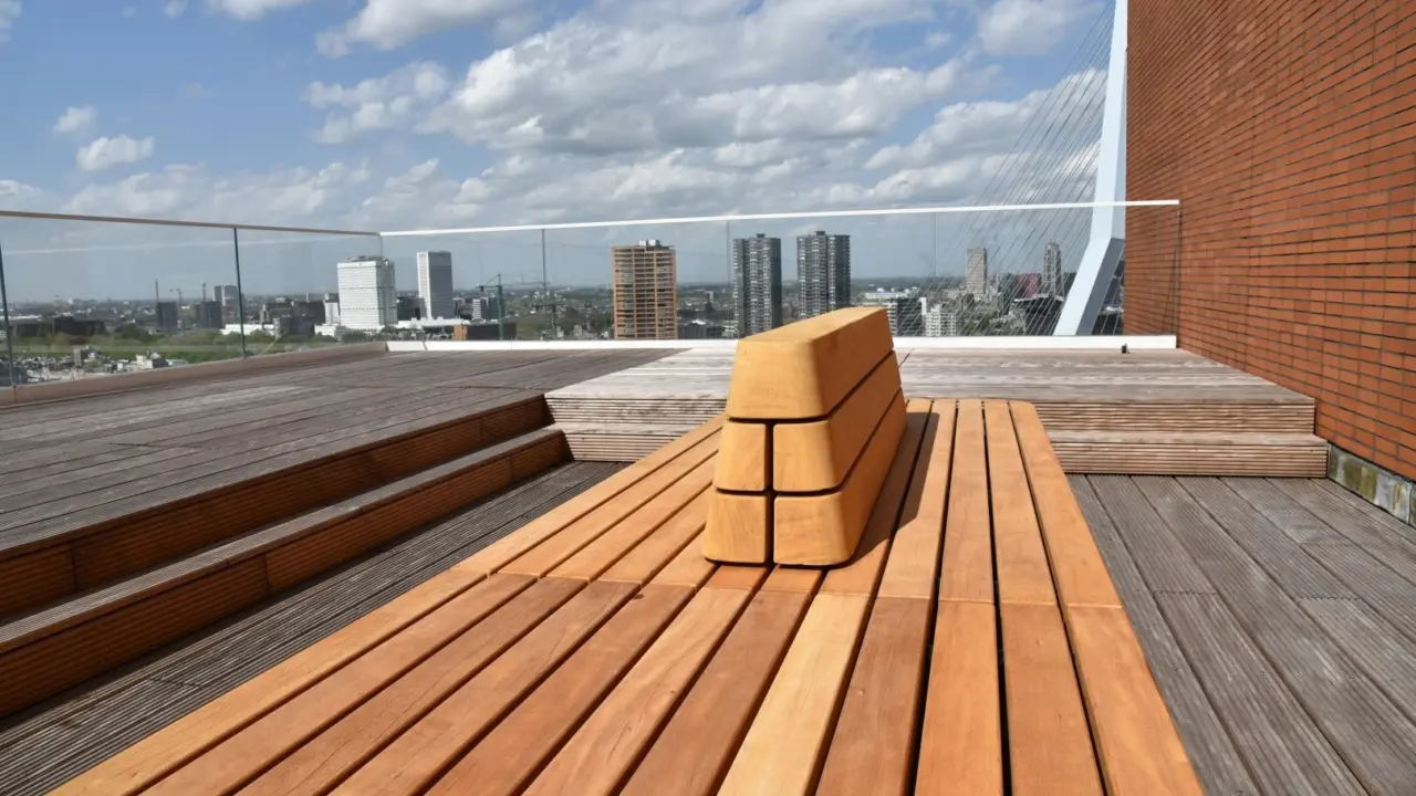 Rotterdam dakterras plane picknickset Plane dubbelzits Solid Planter