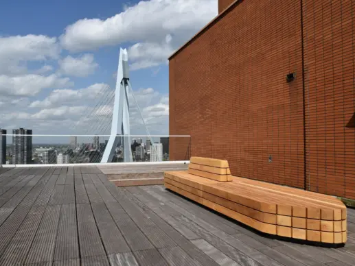 Rotterdam dakterras plane picknickset Plane dubbelzits Solid Planter