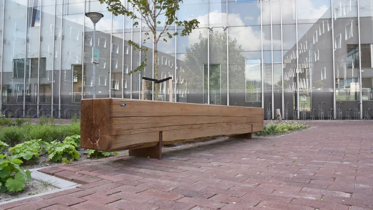 Utrecht Willem Sluyterstraat Grafisch Lyceum Utrecht Buitenbank Pure Eco Douglas 3000 8