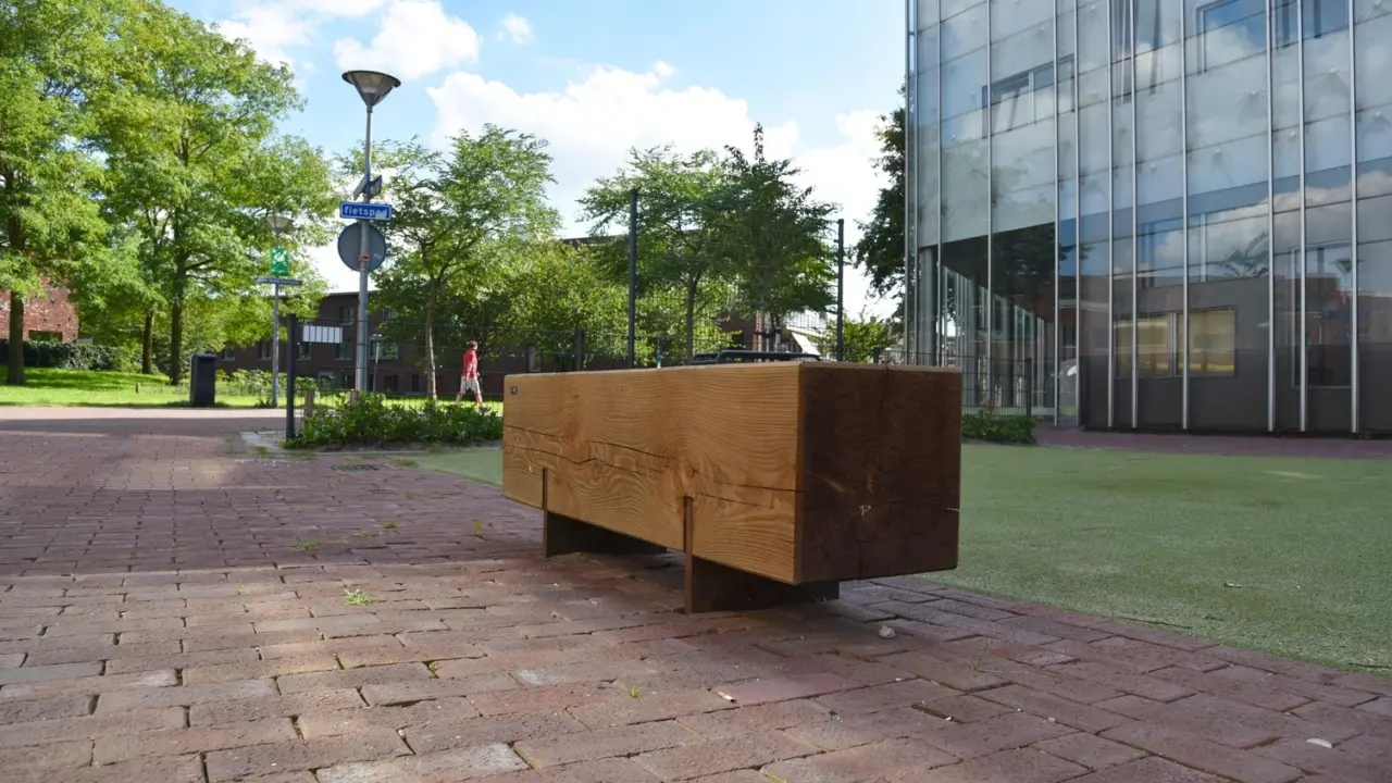 Utrecht Willem Sluyterstraat Grafisch Lyceum Utrecht Buitenbank Pure Eco Douglas 1500 10