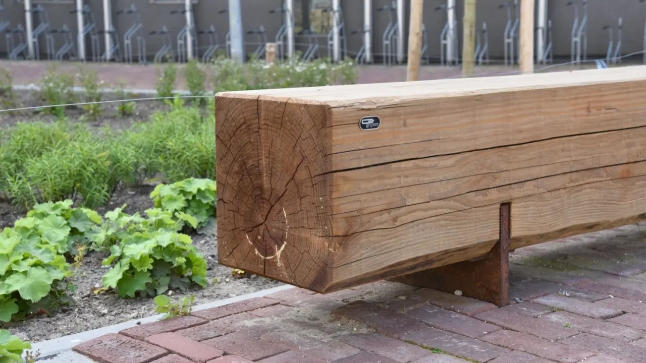Utrecht Willem Sluyterstraat Grafisch Lyceum Utrecht Buitenbank Pure Eco Douglas 3000 9