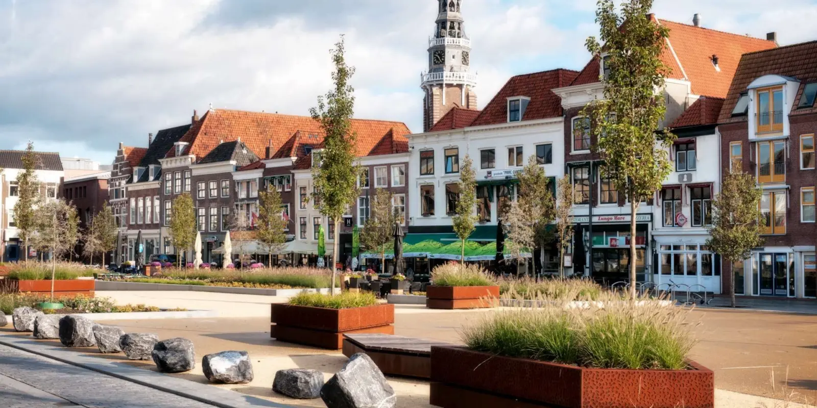 Cortenstahl Pflanzkübel Bellamy Park Vlissingen