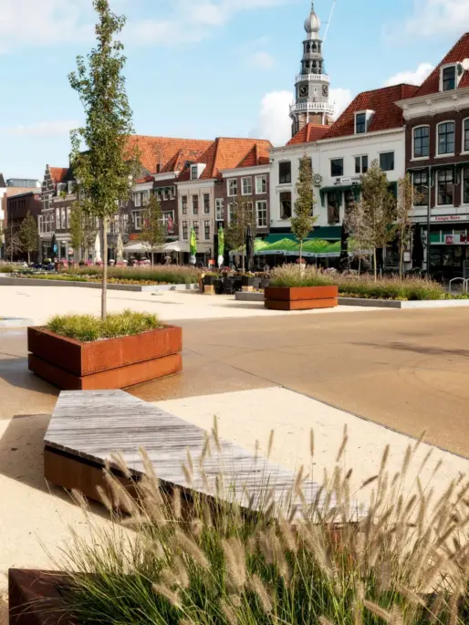 Vlissingen Bellamy Park maatwerk plantenbakken en podiums 1