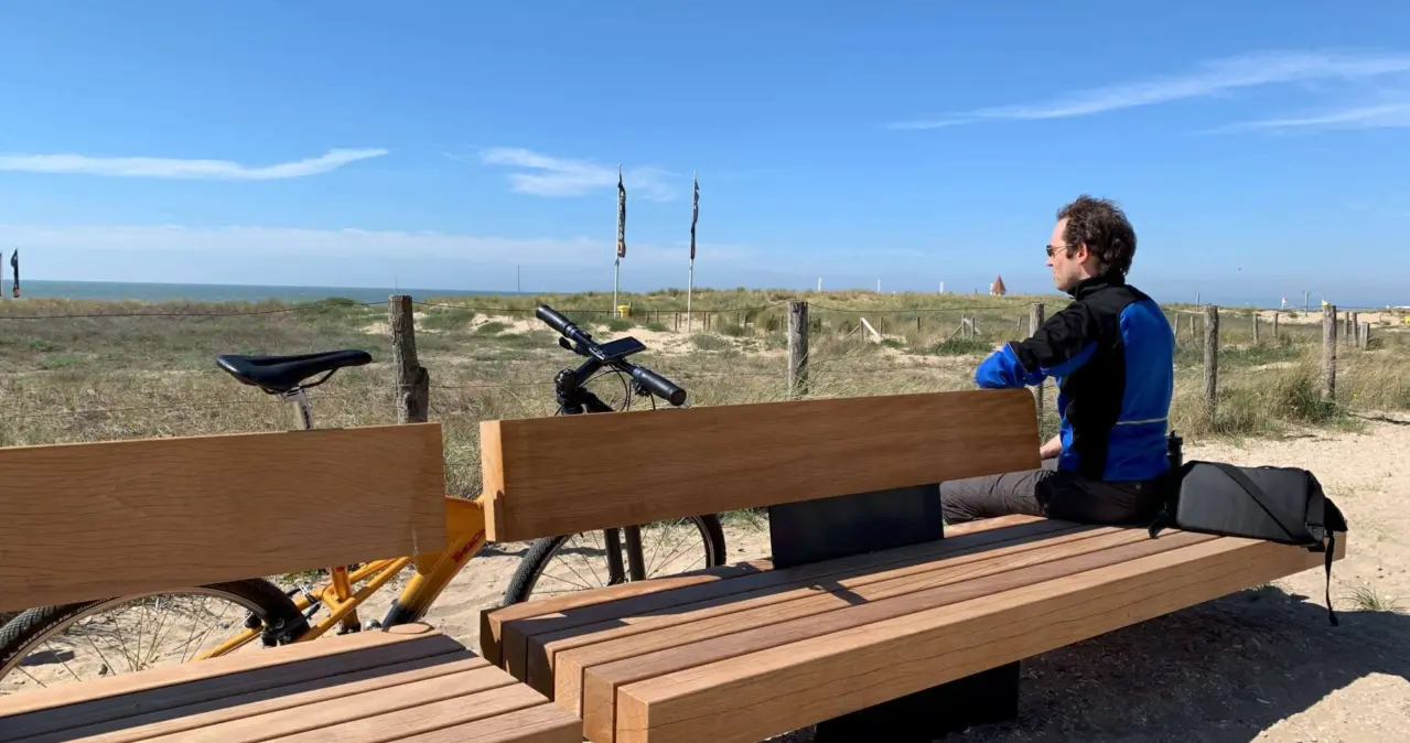 Parkbank Plane II Duo mit Rückenlehne Boulevard Noordwijk
